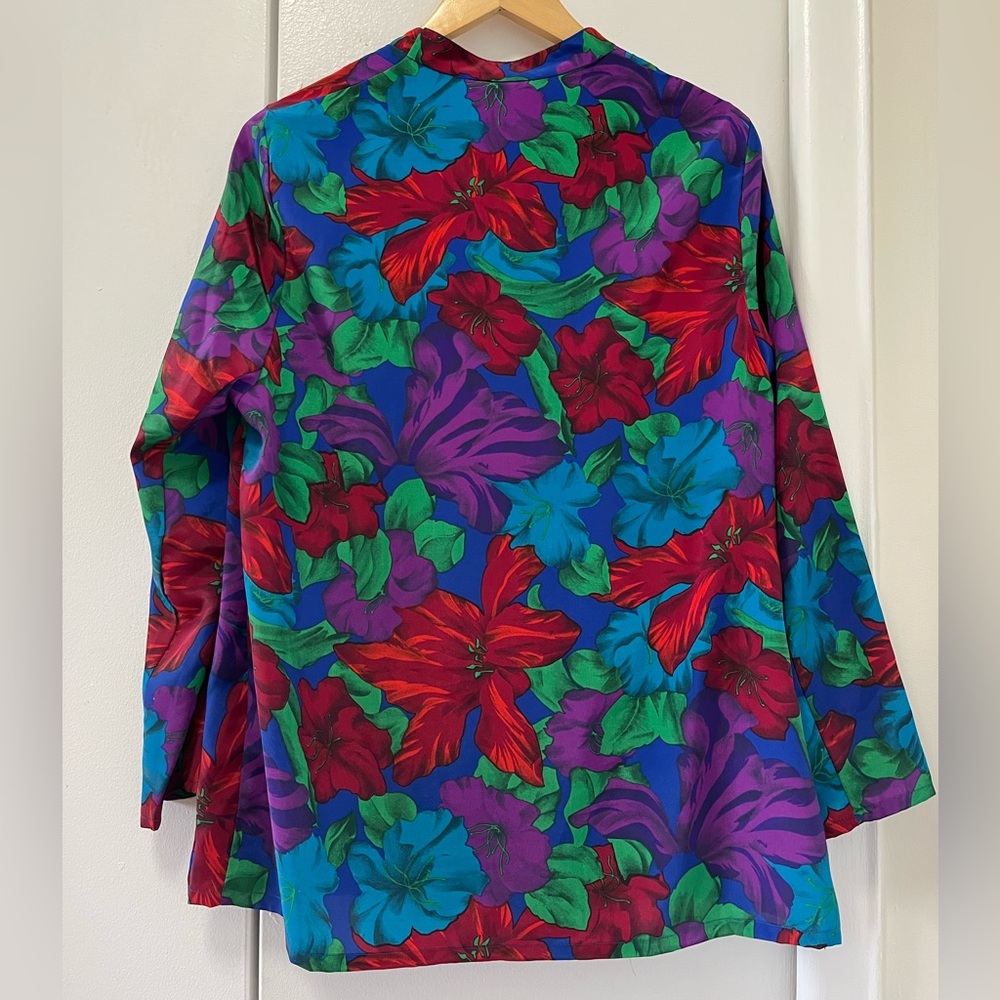 Vintage floral kimono tanfjay bright color - Picture 2 of 5